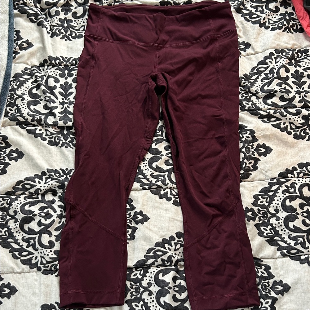 lululemon athletica Burgundy Leggings